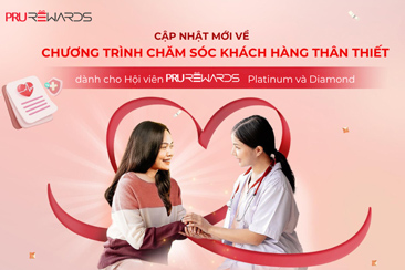 Cập nhật Chương trình Chăm sóc Khách hàng thân thiết PRURewards